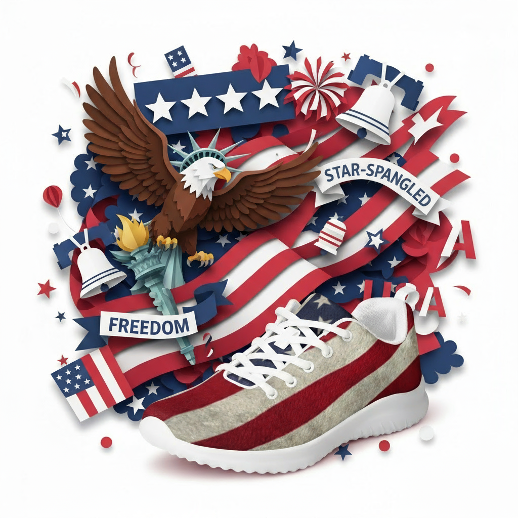 Men's Star-Spangled Sneaks: Show Off Your Patriotism