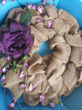 Purple Flower Wreath