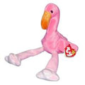 Ty Beanie Baby - PINKY The Pink Flamingo